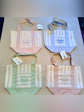 Trader Joe’s Mini Pastel Stripe Tote Bags